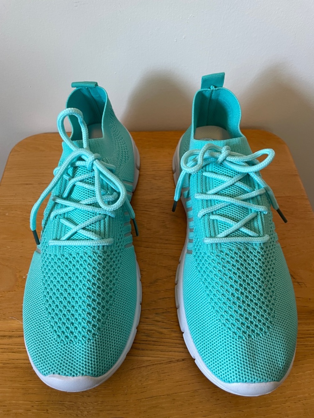 Mint Knit Slip-On Athletic Sneakers